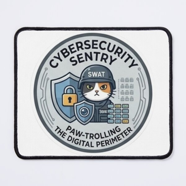 Item preview, Funny Programmer Gift Cybersecurity Cat Sentry Developer Humor Shirt designed and sold by Dev Mode.