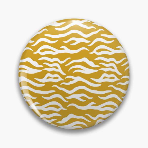 Artikelvorschau, Senfgelber und weißer Tigerprint entworfen und verkauft von pattern-archive.