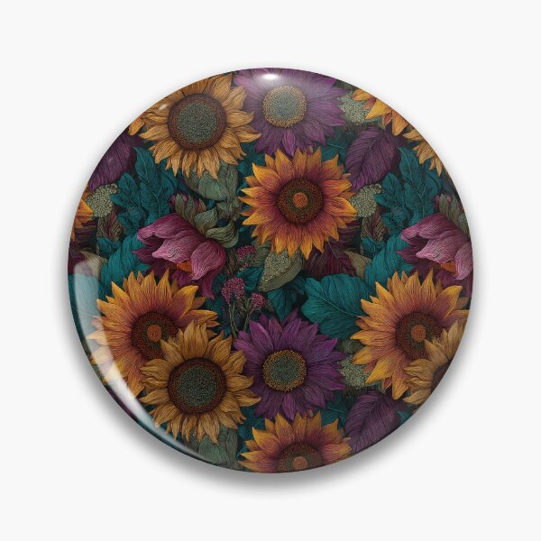 Item preview, Ornamental Sunflower Print  - Birth Flower Pattern - Gift Ideas For Men designed and sold by RoyalStarsPatts.