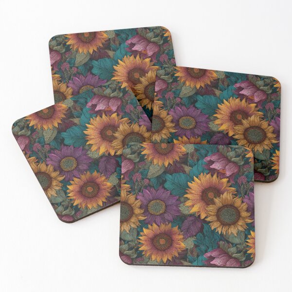 Item preview, Ornamental Sunflower Print  - Birth Flower Pattern - Gift Ideas For Men designed and sold by RoyalStarsPatts.
