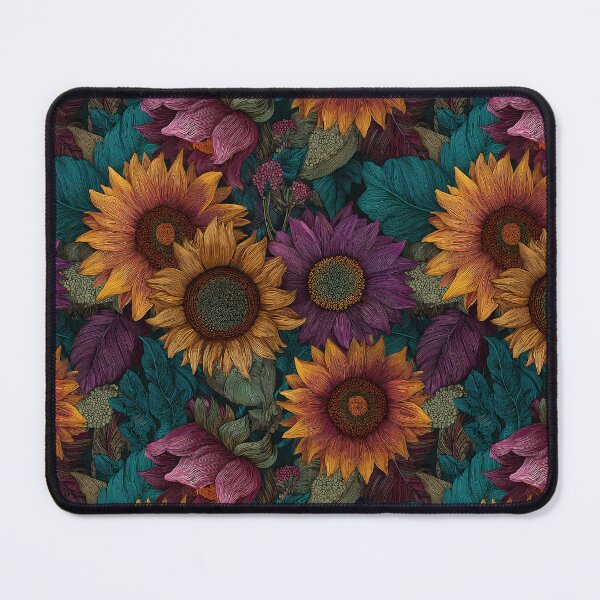 Item preview, Ornamental Sunflower Print - Birth Flower Pattern - Gift Ideas For Men designed and sold by RoyalStarsPatts.