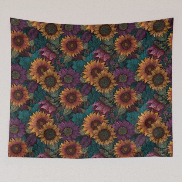 Item preview, Ornamental Sunflower Print  - Birth Flower Pattern - Gift Ideas For Men designed and sold by RoyalStarsPatts.