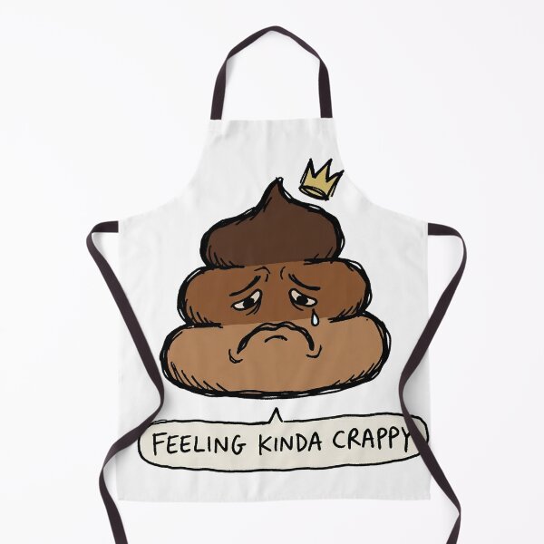 Item preview, Feeling Kinda Crappy - Funny Sad Poop Emoji designed and sold by PM.