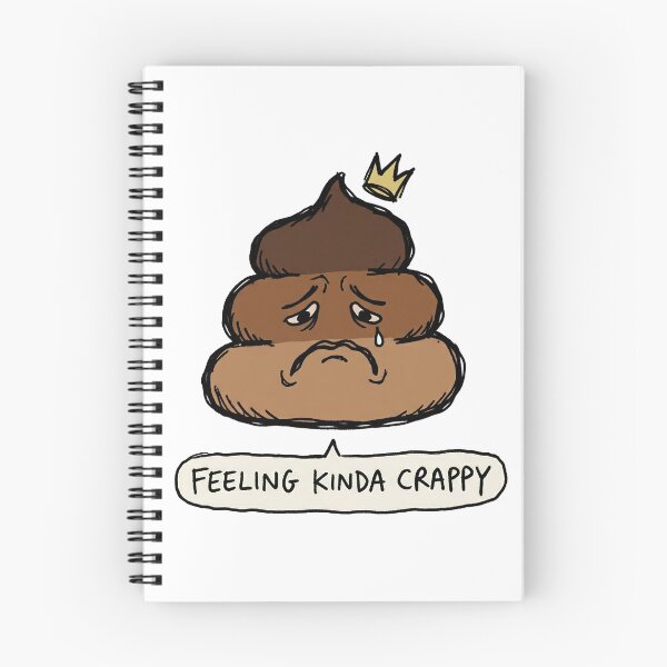 Item preview, Feeling Kinda Crappy - Funny Sad Poop Emoji designed and sold by PM.