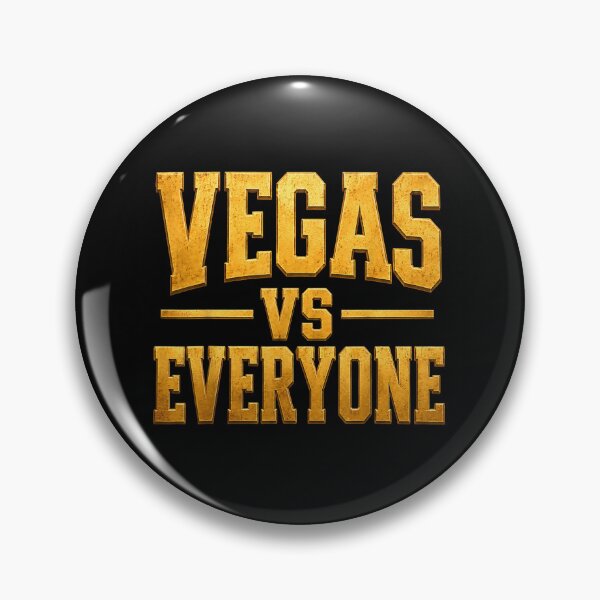 Item preview, Bold Golden Metallic Text Vegas VS Everyone Sports Fan Pride designed and sold by LittleNhutton.