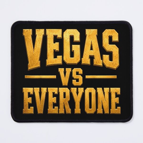Item preview, Bold Golden Metallic Text Vegas VS Everyone Sports Fan Pride designed and sold by LittleNhutton.