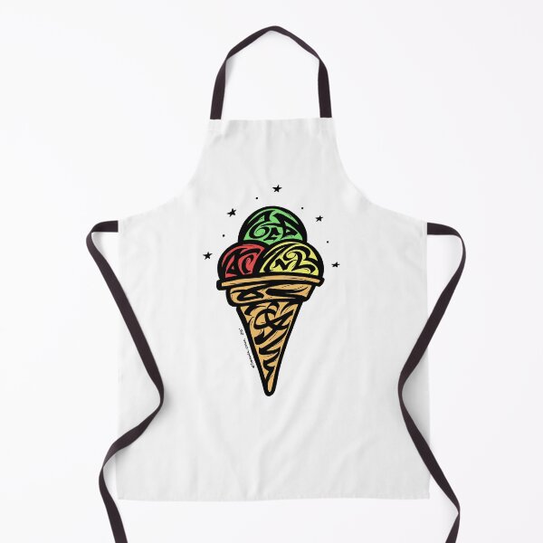 Item preview, Modern Calligraphic Ice Cream ORNAMENT designed and sold by elmuna.