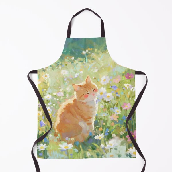 Item preview, Orange Cat Smelling Flowers designed and sold by deelitt.