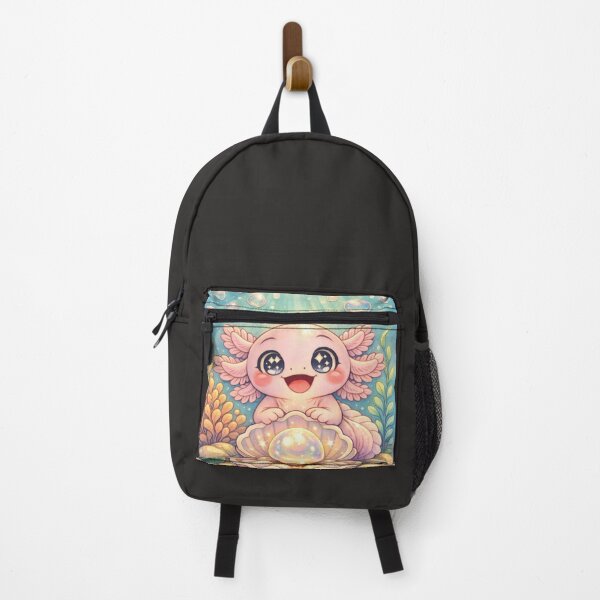 Item preview, Axolotl and the Magic Pearl - Kawaii Underwater Glow designed and sold by ImagineNature.