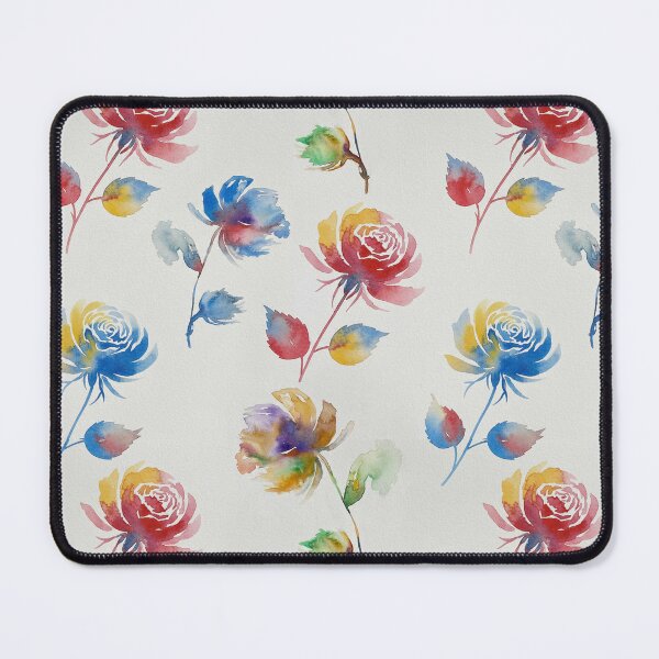 Item preview, Vibrant Multicolor Rose Watercolor Pattern designed and sold by wissal.studio.