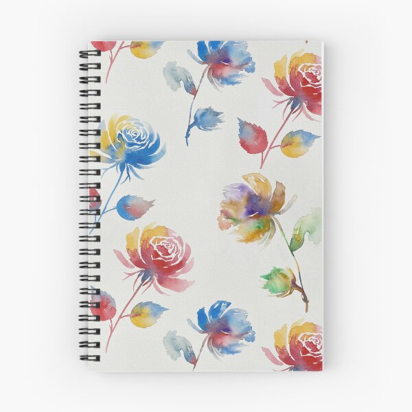 Item preview, ​Vibrant Multicolor Rose Watercolor Pattern designed and sold by wissal.studio.
