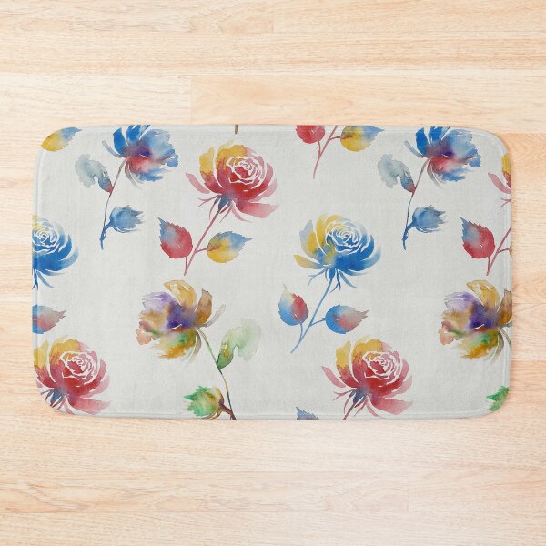 Item preview, ​Vibrant Multicolor Rose Watercolor Pattern designed and sold by wissal.studio.