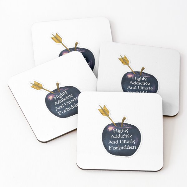 Item preview, Forbidden Love Midnight Blue Apple and Golden Arrow designed and sold by Stickers-maker2.