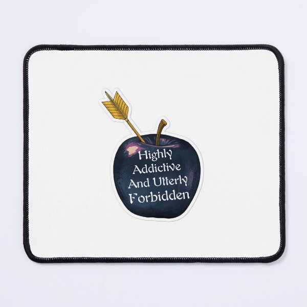 Item preview, Forbidden Love Midnight Blue Apple and Golden Arrow designed and sold by Stickers-maker2.