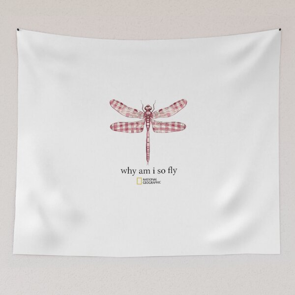 Item preview, Pink Dragonfly Nature Insect Why Am I So Fly Design designed and sold by Young-Vibes.