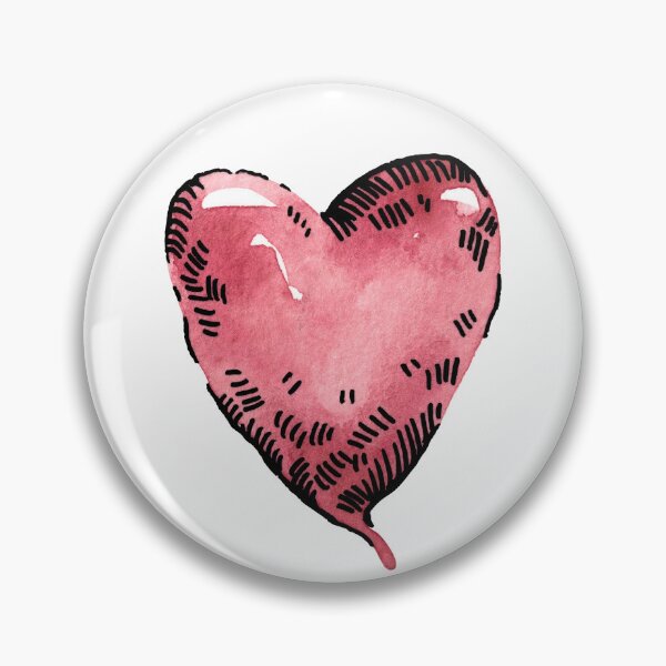 Item preview, Hand drawn heart designed and sold by Ink & Silence by Loraaart.