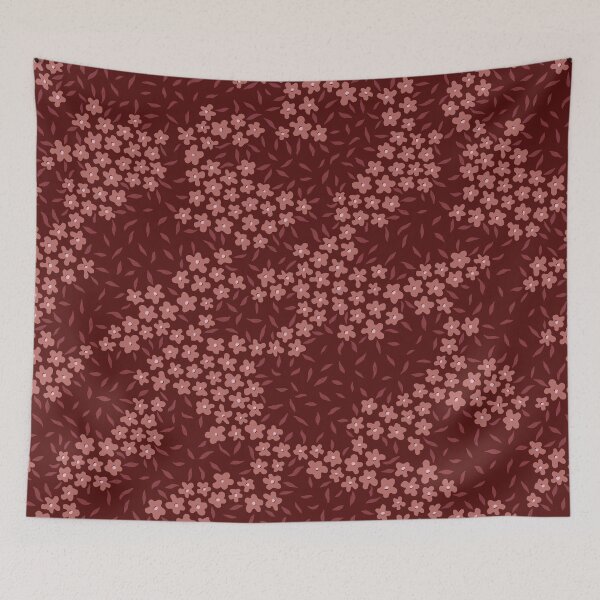 Item preview, Copy of Red Velvet Romantic Vintage Florals with a Modern Twist designed and sold by Seratomine.