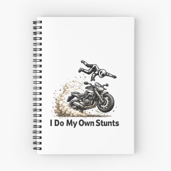 Item preview, I Do My Own Stunts Motorcycle Rider Funny Biker  designed and sold by afr-saad.