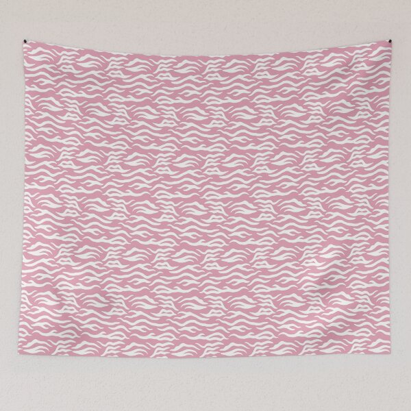 Item preview, Rose and White tiger print designed and sold by pattern-archive.