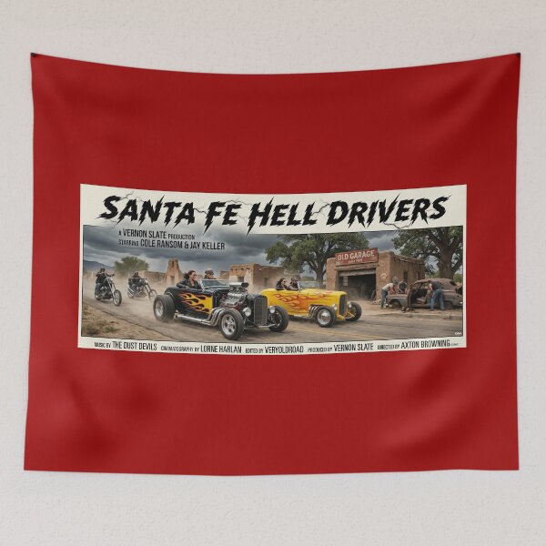 Item preview, ROAD MOVIE POSTER SANTA-FE HELL DRIVERS 1969 designed and sold by VERYOLDROAD BY AXTON BROWNING .