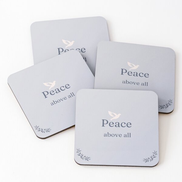 Item preview, Peace Over Everything – Cozy Minimalist Lifestyle Typography designed and sold by CosmicQuietLab.