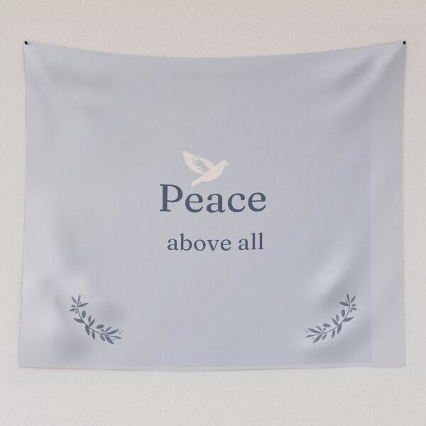 Item preview, Peace Over Everything – Cozy Minimalist Lifestyle Typography designed and sold by CosmicQuietLab.