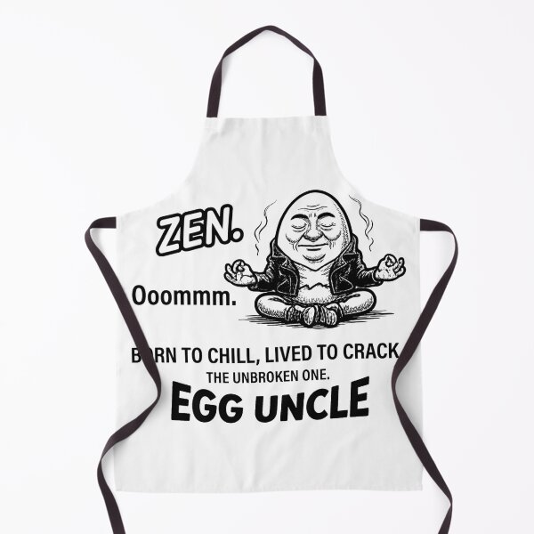 Item preview, Zen Egg Uncle: The Unbroken Chill Master designed and sold by Surreal Characters & Cute Pups.