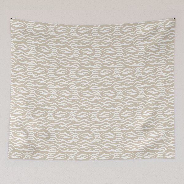 Item preview, Sand and White tiger print designed and sold by pattern-archive.