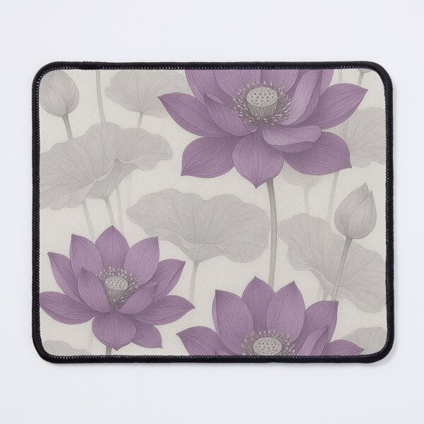 Item preview, Exclusive Fashion Purple Lotus Blooms – Elegant Floral Botanical Art designed and sold by Karszul.