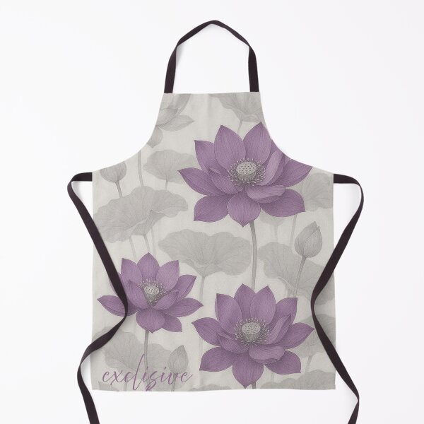 Item preview, Exclusive Fashion Purple Lotus Blooms – Elegant Floral Botanical Art designed and sold by Karszul.