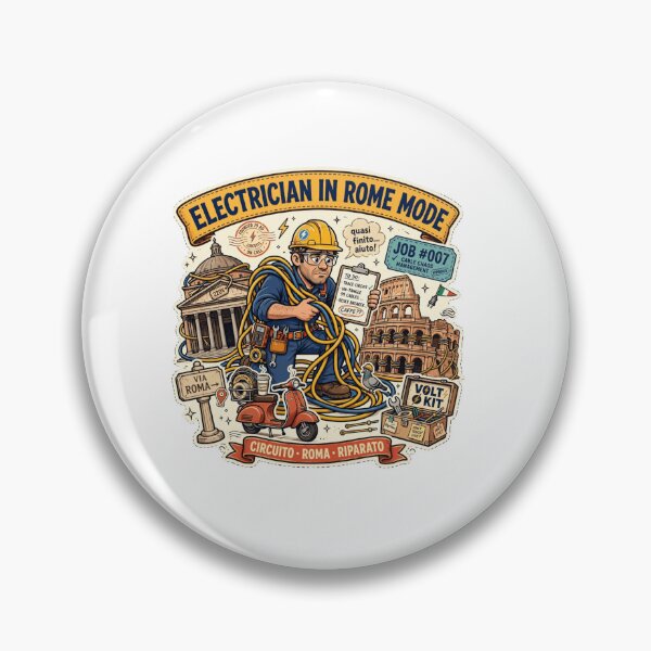 Item preview, Rome Electrician Sticker designed and sold by Imaginarium of Chaos falcon88 .