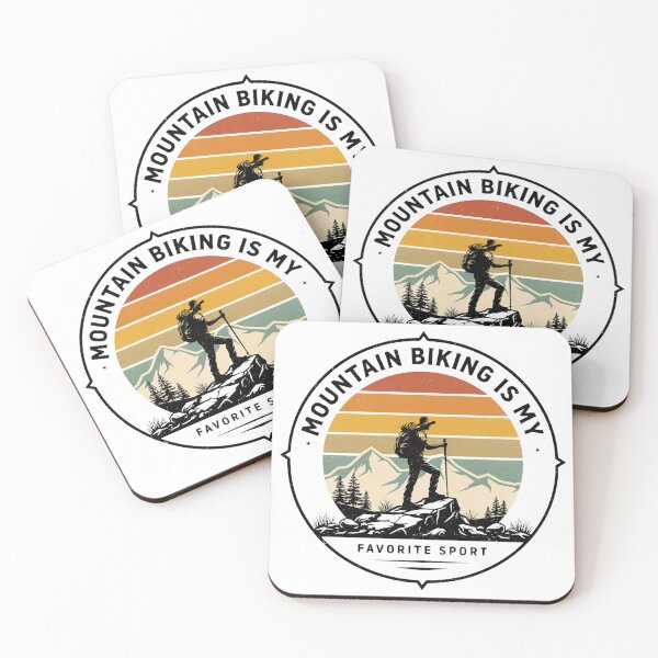 Item preview, Mountain Biking Is My Favorite Sport Retro Sunset Mountain Rider designed and sold by DariaOltes.