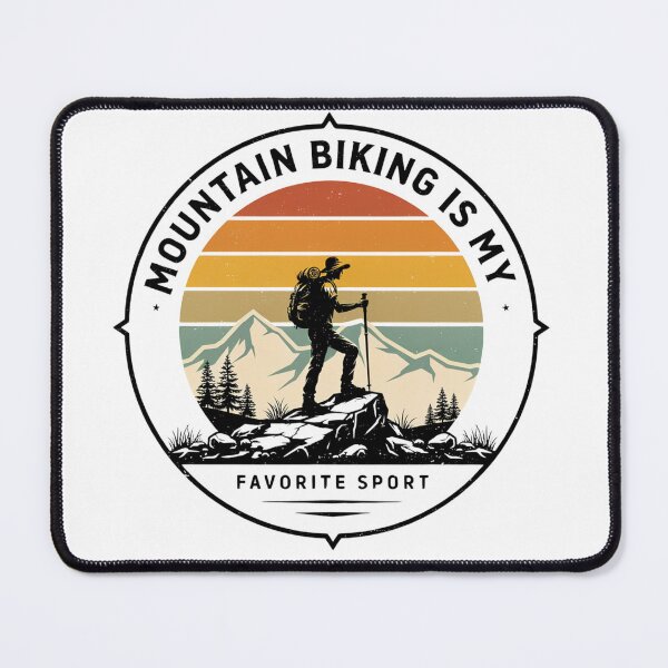 Item preview, Mountain Biking Is My Favorite Sport Retro Sunset Mountain Rider designed and sold by DariaOltes.