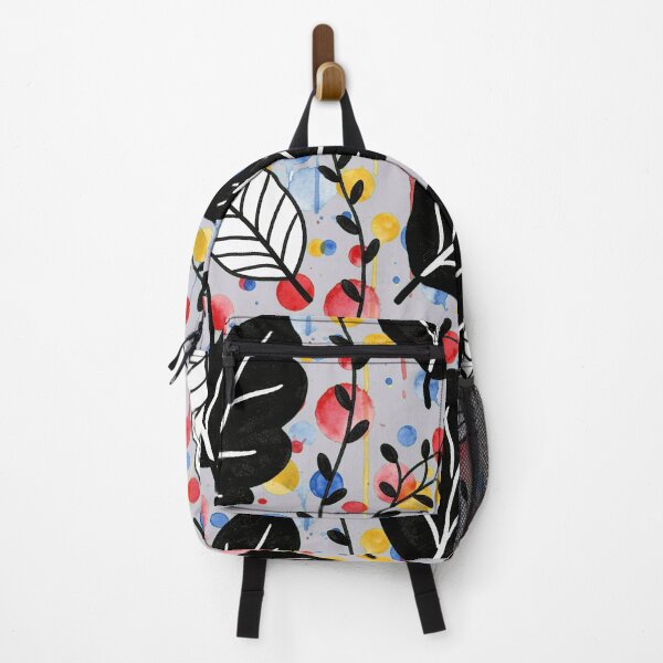 Item preview, Bold Botanical leaves Gray Blue Background pattern designed and sold by wissal.studio.