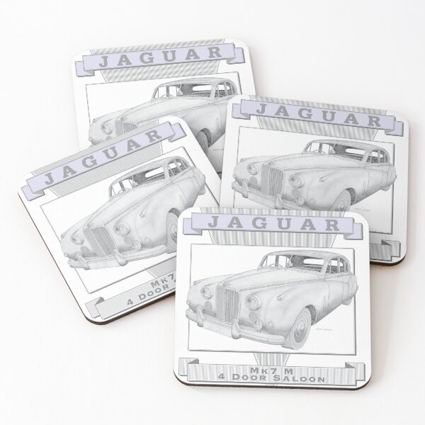 Item preview, Jaguar Mk7 M Sedán de 4 puertas, dibujado a mano designed and sold by Classic Car Art Drawings.