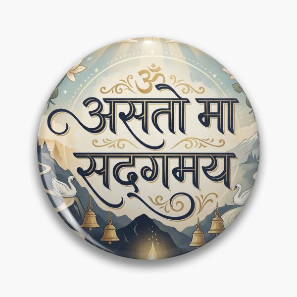 Item preview, Asato Ma Sadgamaya Sanskrit Mantra – Luxury Spiritual Yoga Art designed and sold by OpenDreamArts.