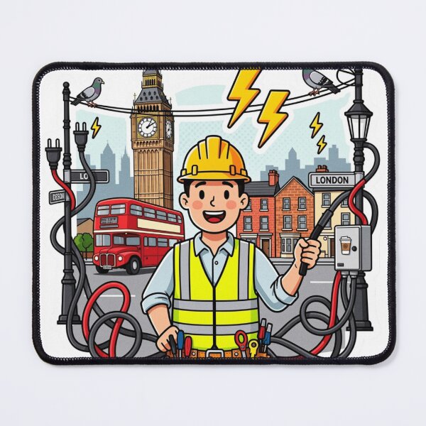 Item preview, London Electrician Sticker designed and sold by Imaginarium of Chaos falcon88 .
