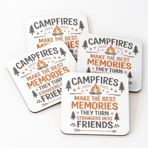 Item preview, Campfires Make The Best Memories They Turn Strangers Into Friends Vintage Design designed and sold by YubitaLeLe.