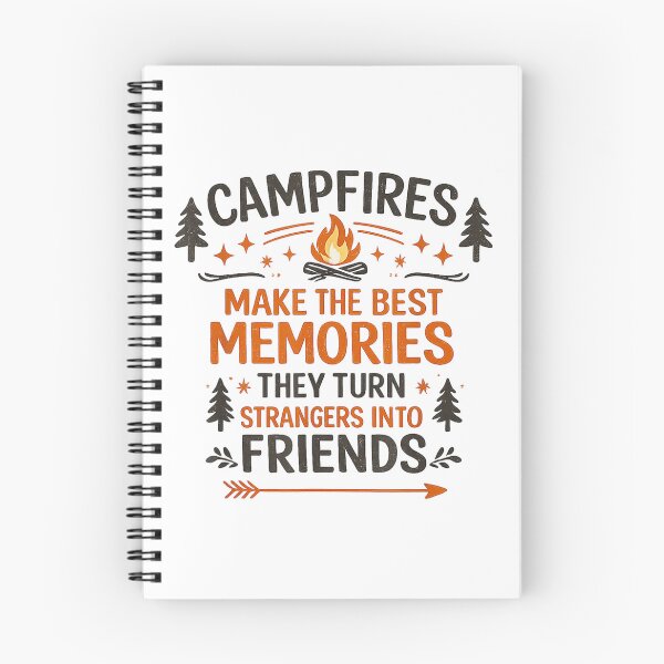 Item preview, Campfires Make The Best Memories They Turn Strangers Into Friends Vintage Design designed and sold by YubitaLeLe.