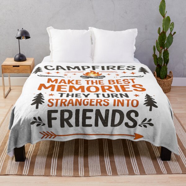 Item preview, Campfires Make The Best Memories They Turn Strangers Into Friends Vintage Design designed and sold by YubitaLeLe.