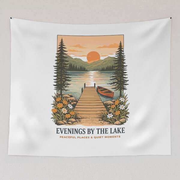 Item preview, Evenings by the Lake T-Shirt designed and sold by Matinez Pink.