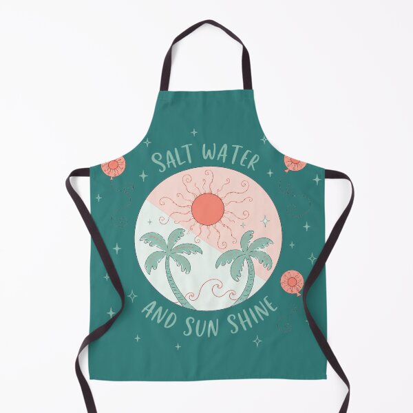 Item preview, Salt Water and Sun Shine Vintage Beach Palm Tree Summer designed and sold by bosamji.