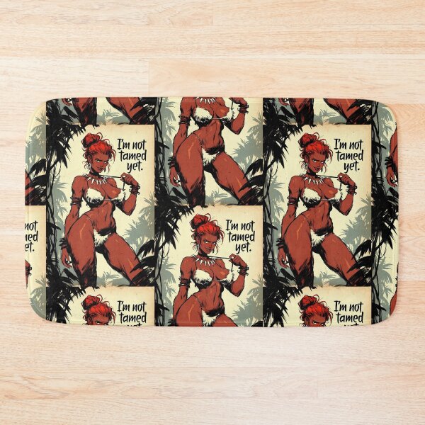 Item preview, Jungle Pinup Redhead Not Tamed Yet designed and sold by HappyOops.