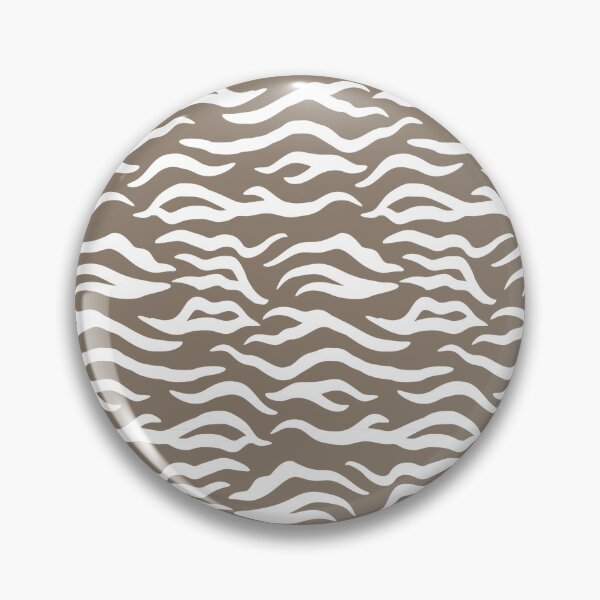 Item preview, Taupe and White tiger print designed and sold by pattern-archive.