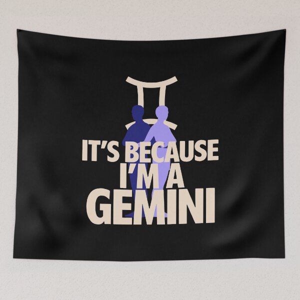 Item preview, Because I'm A Gemini Zodiac Twins Design designed and sold by OlizaPrint.