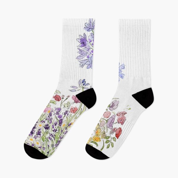 Item preview, Agapanthus daisy and kniphofia pot watercolour  designed and sold by ColorandColor.