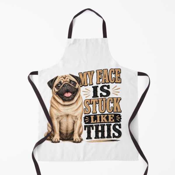 Item preview, My Face Is Stuck Like This Funny Pug Dog Lover Humor Design designed and sold by HippyRikky.