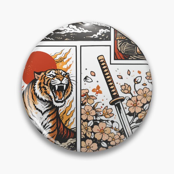 Item preview, Samurai Warrior Tiger Sword designed and sold by Matinez Pink.
