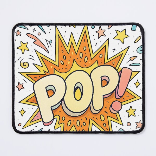 Item preview, Retro Comic Pop Sticker – Colorful Explosion Doodle designed and sold by SoftSproutstu.