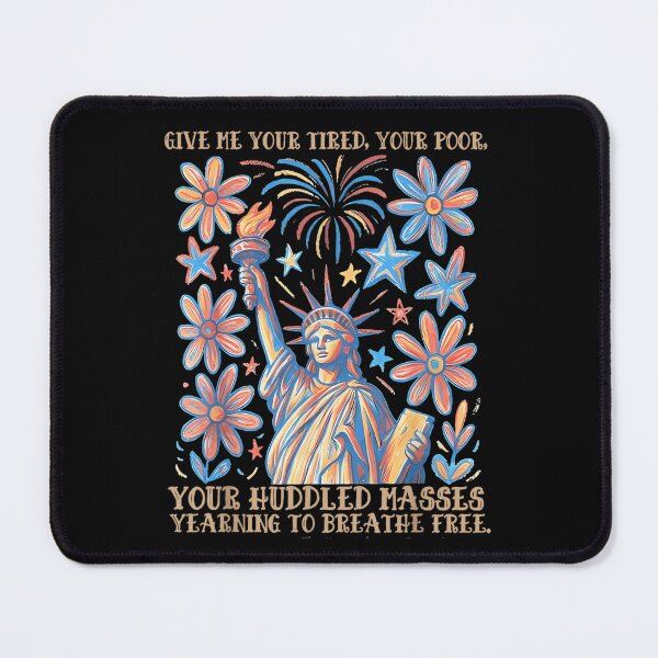 Item preview, Statue Of Liberty Give Me Your Tired Your Poor Huddled Masses Design designed and sold by WilliaMaler.